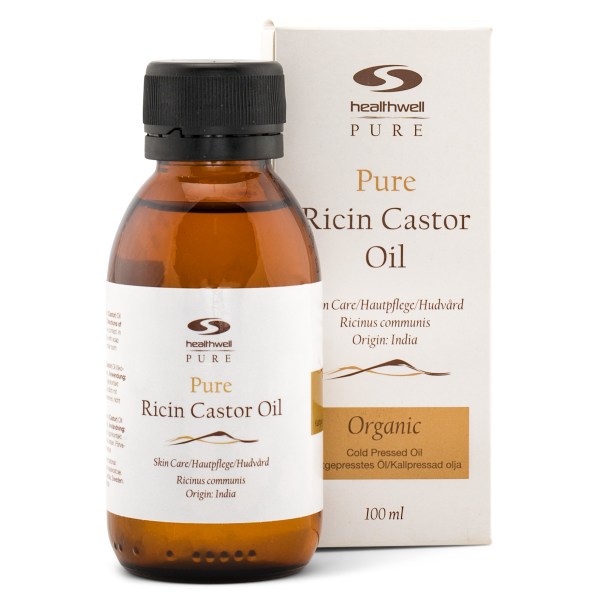 Healthwell PURE Ricinolja EKO, 100 ml | Träning & Tillbehör - Övriga Tillbehör - Kroppsvård & Hårvård | Gymkraft