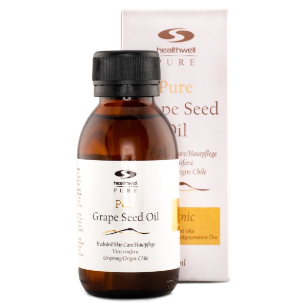Healthwell PURE Vindruvskärnolja EKO, 100 ml | Träning & Tillbehör - Övriga Tillbehör - Kroppsvård & Hårvård | Gymkraft