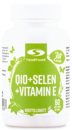 Miniatyrbild Healthwell Q10 + Selen + Vitamin E, 60 kaps