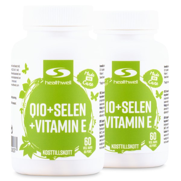 Healthwell Q10 + Selen + Vitamin E, 120 kaps
