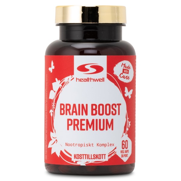 Healthwell Brain Boost Premium, 60 kaps | Hälsa - Hjärnhälsa | Gymkraft