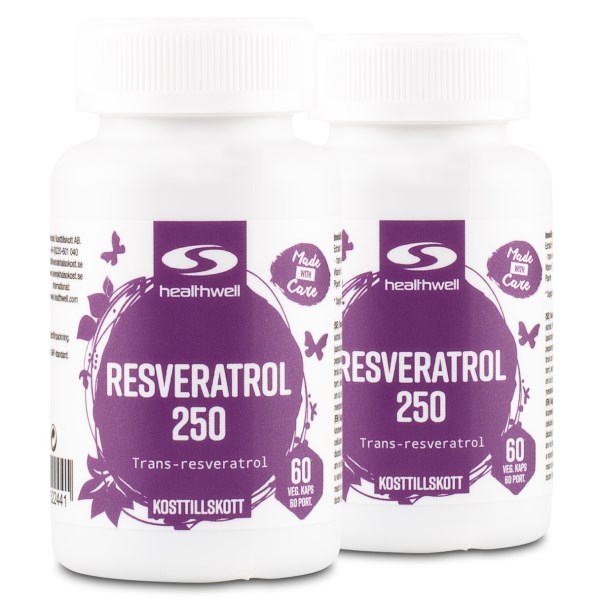 Healthwell Resveratrol 250, 120 kaps