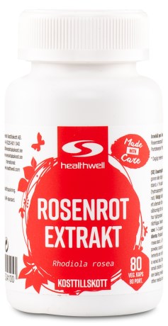 Miniatyrbild Healthwell Rosenrot Extrakt, 80 kaps