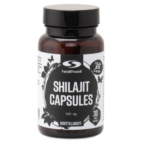 Healthwell Shilajit Kapslar, 30 kaps | Vitamin & Mineraltillskott - Mineraler - Basmineraler | Gymkraft
