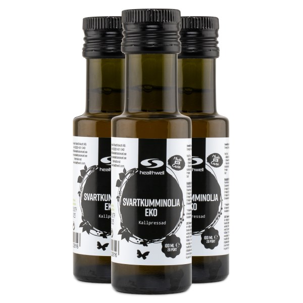 Healthwell Svartkumminolja EKO, 300 ml