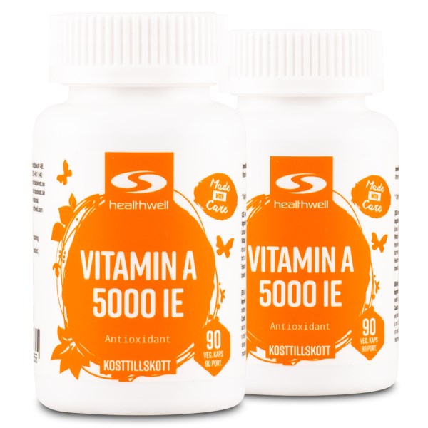 Healthwell Vitamin A 5000 IE, 180 kaps