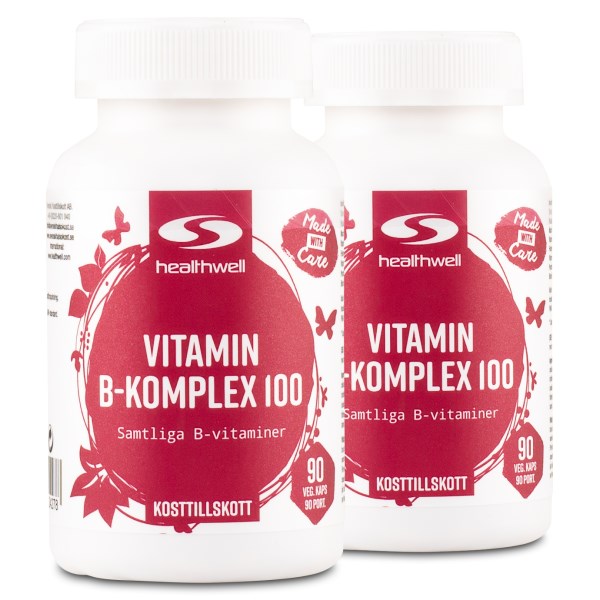 Healthwell Vitamin B-Komplex 100, 180 kaps