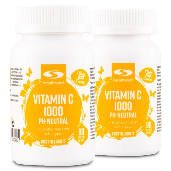 Healthwell Vitamin C 1000 pH-Neutral, 180 tabl