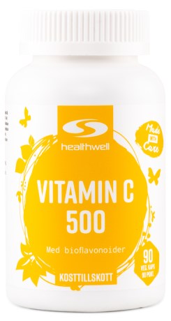 Miniatyrbild Healthwell Vitamin C 500, 90 kaps