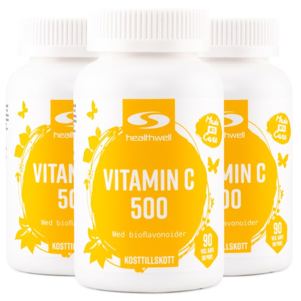 Healthwell Vitamin C 500, 270 kaps