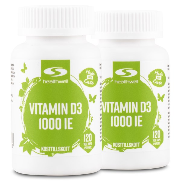 Healthwell Vitamin D3 1000 IE, 240 kaps