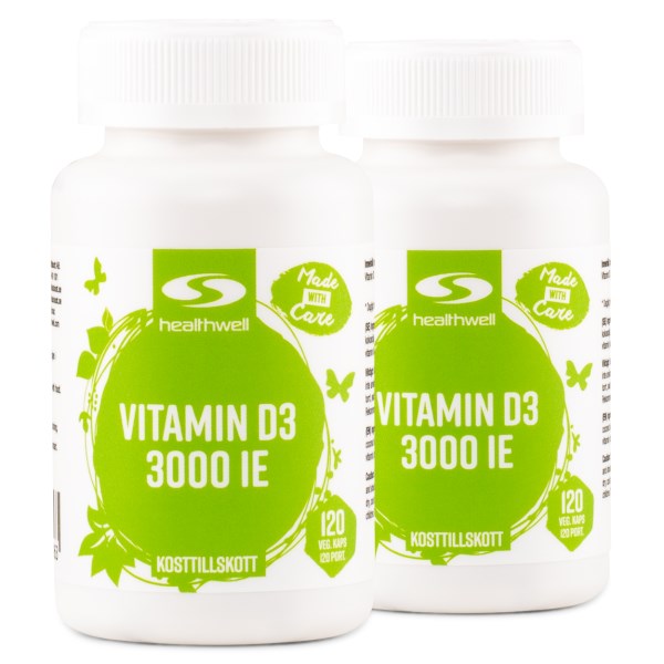 Healthwell Vitamin D3 3000 IE, 240 kaps