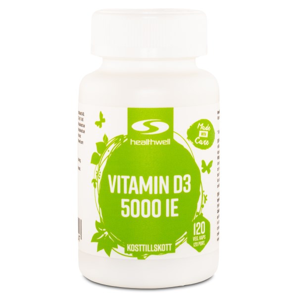 Healthwell Vitamin D3 5000 IE 120 kaps