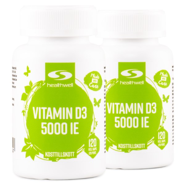 Healthwell Vitamin D3 5000 IE, 240 kaps