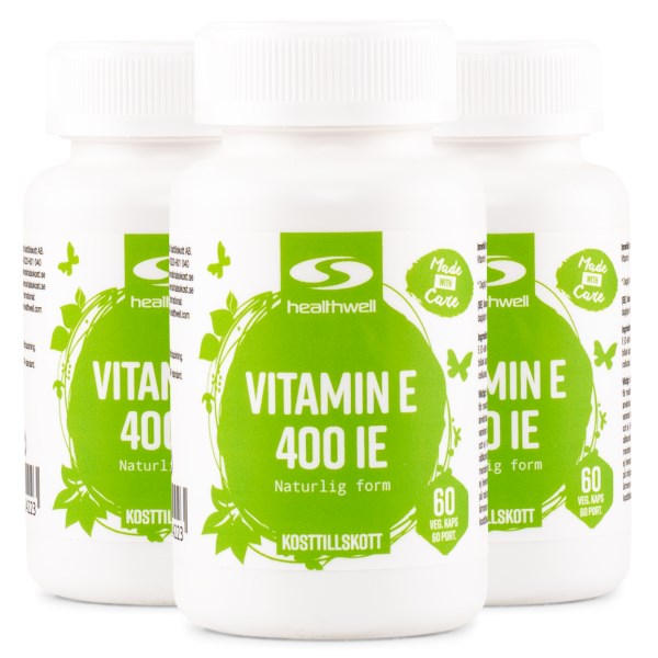 Healthwell Vitamin E 400 IE, 180 kaps
