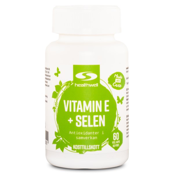 Healthwell Vitamin E+Selen 60 kaps