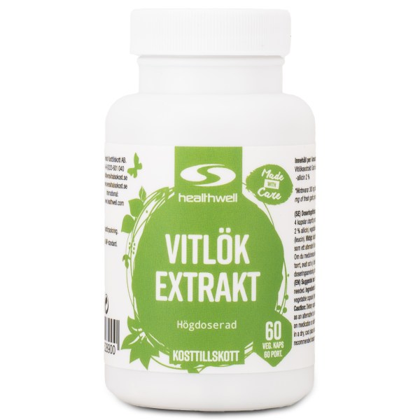 Healthwell Vitlöksextrakt, 60 kaps