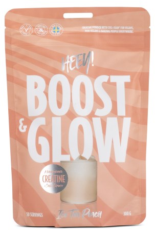 Miniatyrbild HEEY Boost & Glow, Creatine + Coll-egan, Ice Tea Peach, 300 g