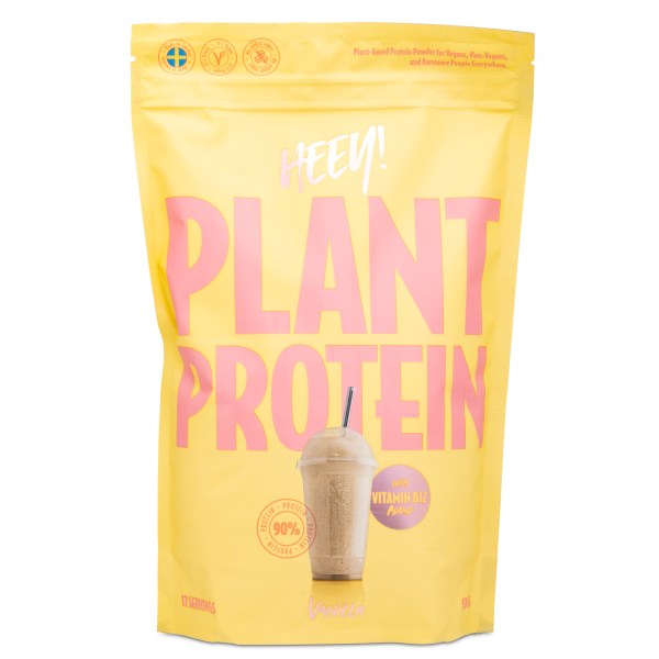 HEEY Vegan Protein, Vanilj, 500 g | Träningstillskott - Proteinpulver - Veganskt Protein | Gymkraft