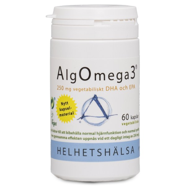 Helhetshälsa AlgOmega3, 60 kaps | Hälsa - Omega-fettsyror - Omega-3 | Gymkraft