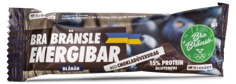 Miniatyrbild Helt �rligt Bra Br�nsle Energibar - Kort datum , Bl�b�r, 12-pack
