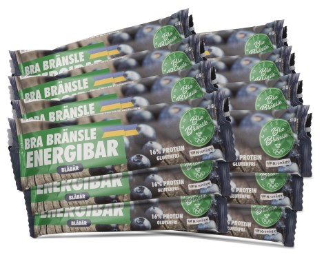 Miniatyrbild Helt �rligt Bra Br�nsle Energibar, Bl�b�r, 12-pack