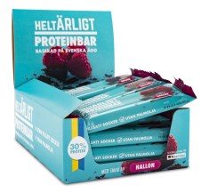Miniatyrbild Helt �rligt Proteinbar, Hallon, 20-pack