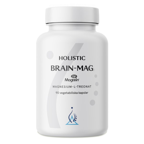Holistic Brain-Mag, 90 kaps | Vitamin & Mineraltillskott - Mineraler - Magnesium | Gymkraft