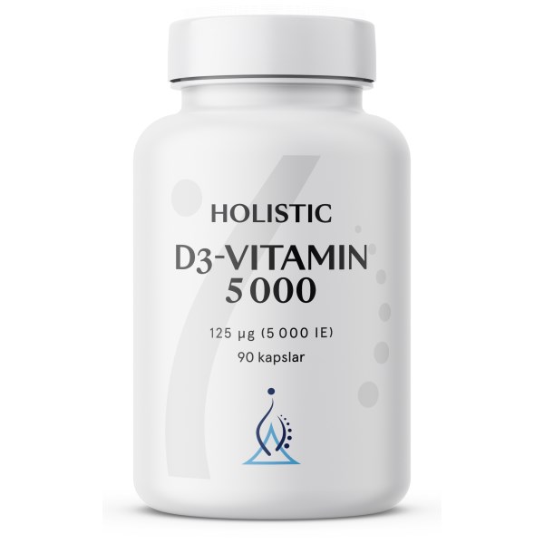 Holistic D3-vitamin 5000 IE 90 kaps