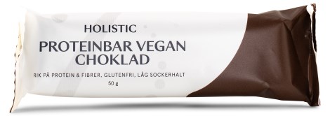 Miniatyrbild Holistic Proteinbar Vegan, Choklad, 12-pack