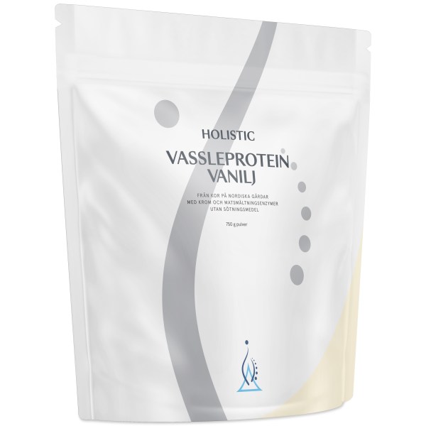 Holistic Vassleprotein, Vanilj, 750 g | Träningstillskott - Proteinpulver - Vassleprotein | Gymkraft