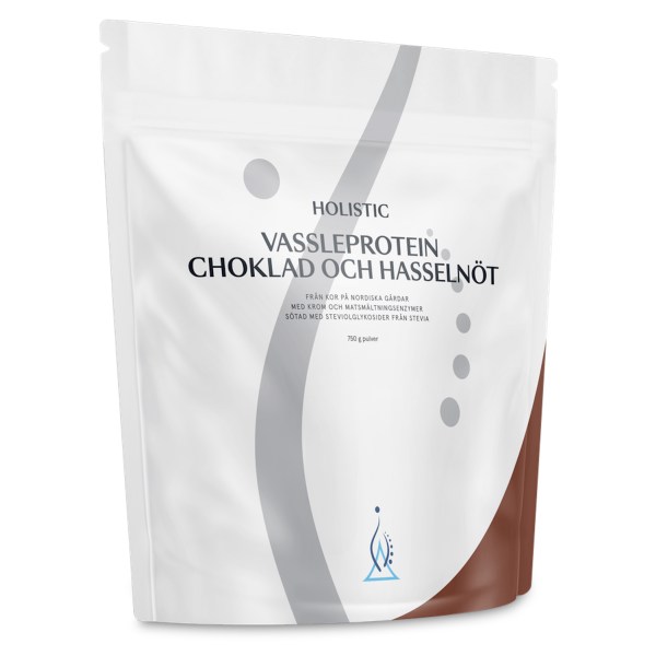 Holistic Vassleprotein, Choklad & Hasselnöt, 750 g | Träningstillskott - Proteinpulver - Vassleprotein | Gymkraft