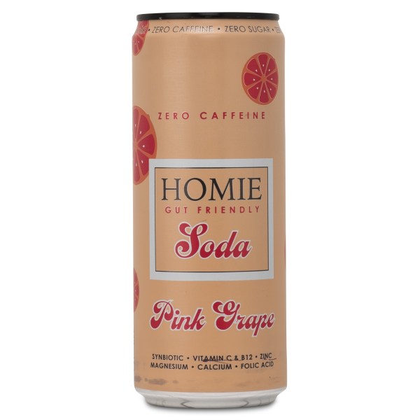 Homie Soda Koffeinfri, Pink Grapefruit, 1 st | Livsmedel - Dryck - Funktionsdryck | Gymkraft