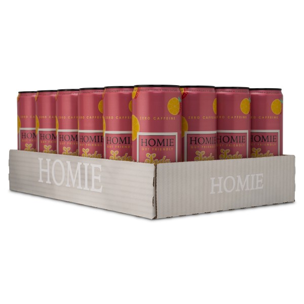 Homie Soda Koffeinfri, Strawberry/Lemonade, 24-pack | Livsmedel - Dryck - Funktionsdryck | Gymkraft