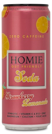 Miniatyrbild Homie Soda Koffeinfri, Strawberry/Lemonade, 1 st