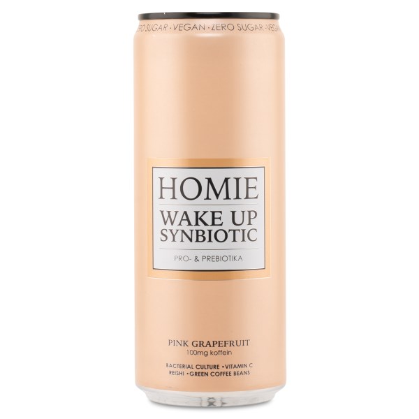 Homie Wake Up Synbiotic, Pink Grapefruit