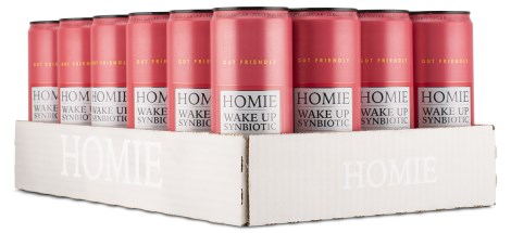 Miniatyrbild Homie Wake Up Synbiotic, Strawberry Lemonade, 24-pack