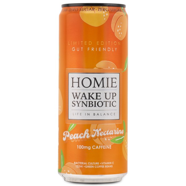 Homie Wake Up Synbiotic, Peach Nectarine