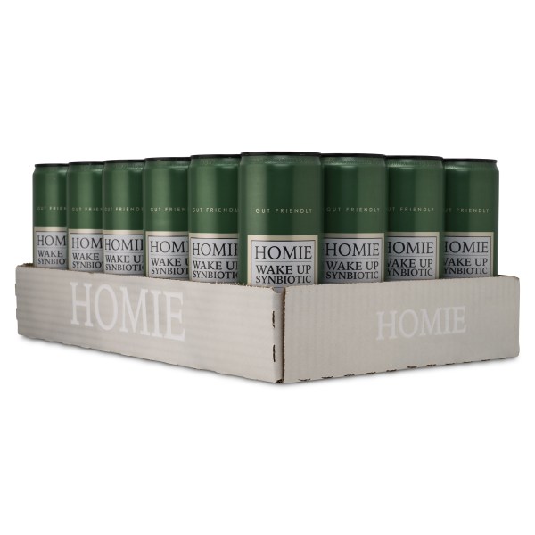 Homie Wake Up Synbiotic, Pear/Passion, 24-pack | Träningstillskott - Under Träning - Energidryck för sport | Gymkraft