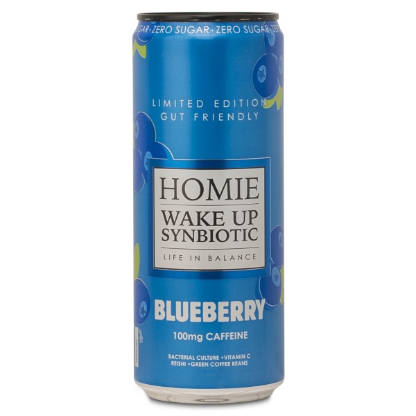 Homie Wake Up Synbiotic, Blueberry, 1 st