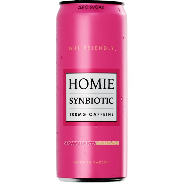 Homie Wake Up Synbiotic, Strawberry Lemonade, 1 st
