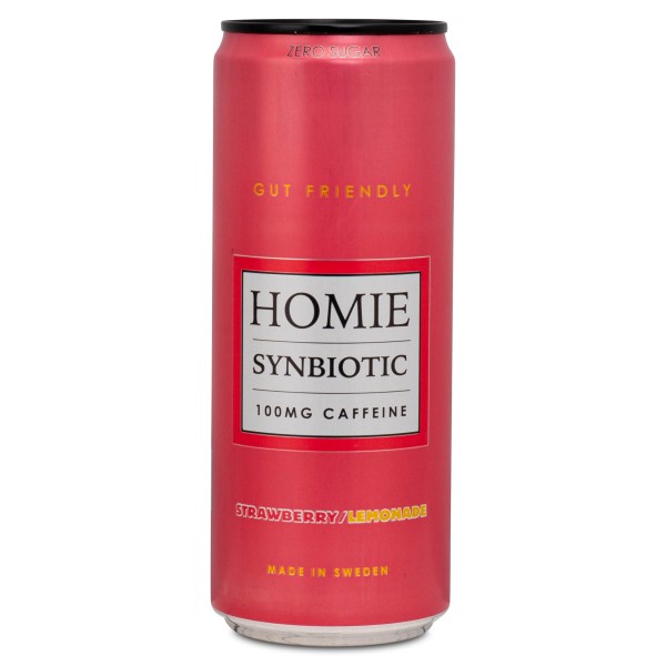 Homie Wake Up Synbiotic, Strawberry Lemonade, 1 st