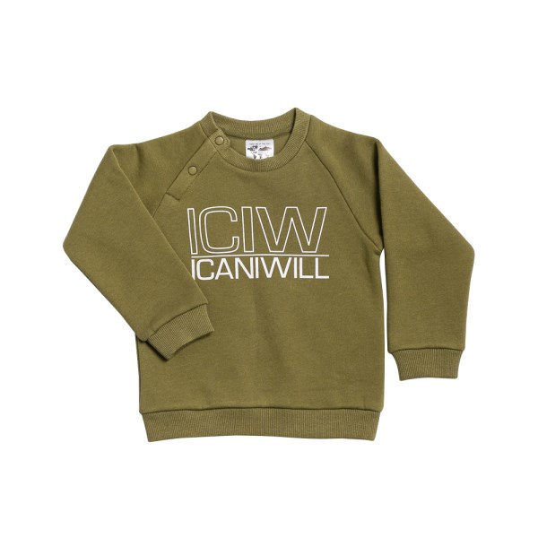 ICIW Kids Sweatshirt 70-74 Army Green