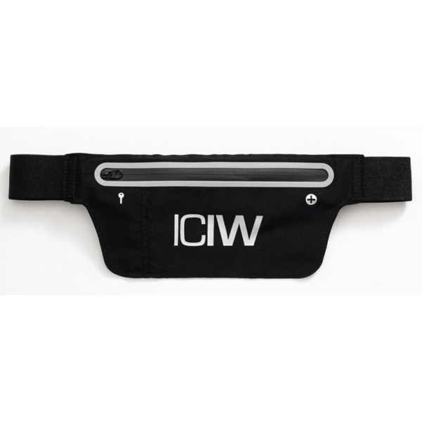 ICIW Reflective Running Belt/Bag 1 st Black
