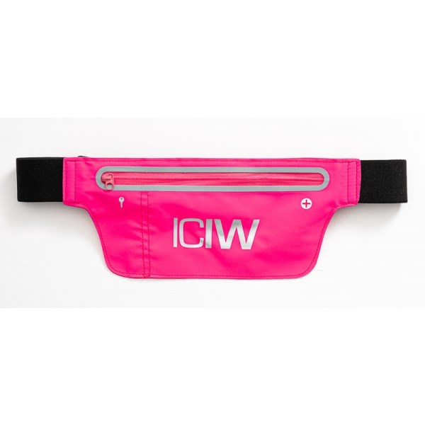 ICIW Reflective Running Belt/Bag 1 st Neon Pink