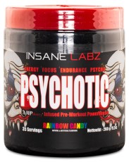 Miniatyrbild Insane Labz Psychotic Pre-Workout, Rainbow Candy, 35 servings