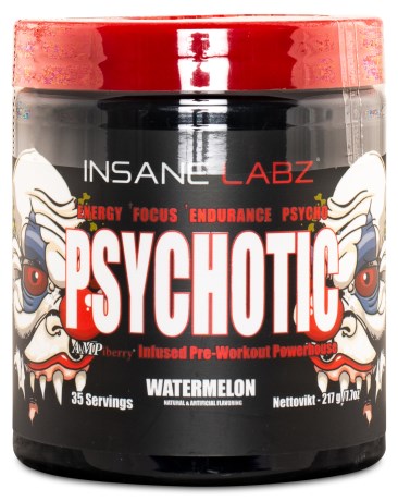 Miniatyrbild Insane Labz Psychotic Pre-Workout, Watermelon, 35 servings