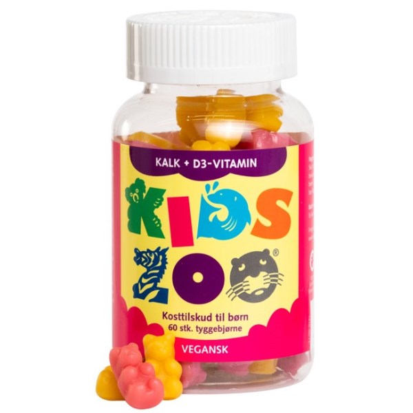 KidsZoo Kalcium+D Tuggisar 60 tuggtabl