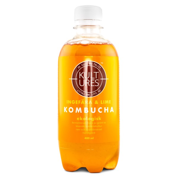 Kultures Kombucha Ingefära & Lime 400 ml