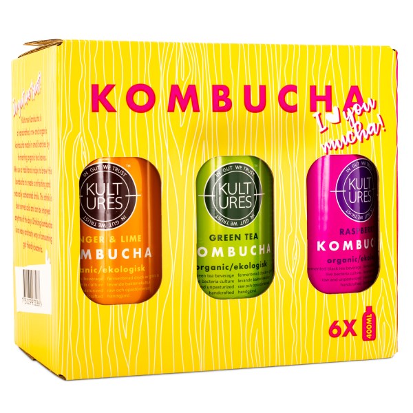Kultures Kombucha Mixlåda 6-pack